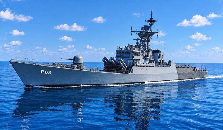 印度海军舰艇INS Kulish首访云壤海军基地