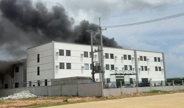 实居省一新工厂发生火灾损失严重