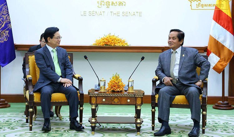 柬埔寨参议院与韩国大使探讨联合打击网络诈骗