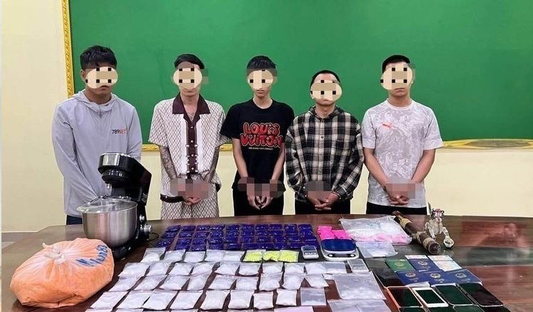 金边警方破获9公斤毒品案 5人被捕