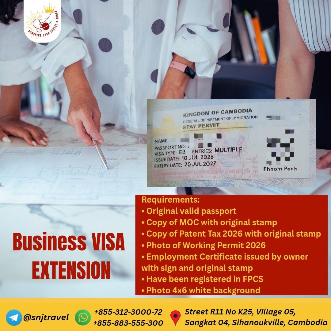 Sunshine Java Travel提供签证续签