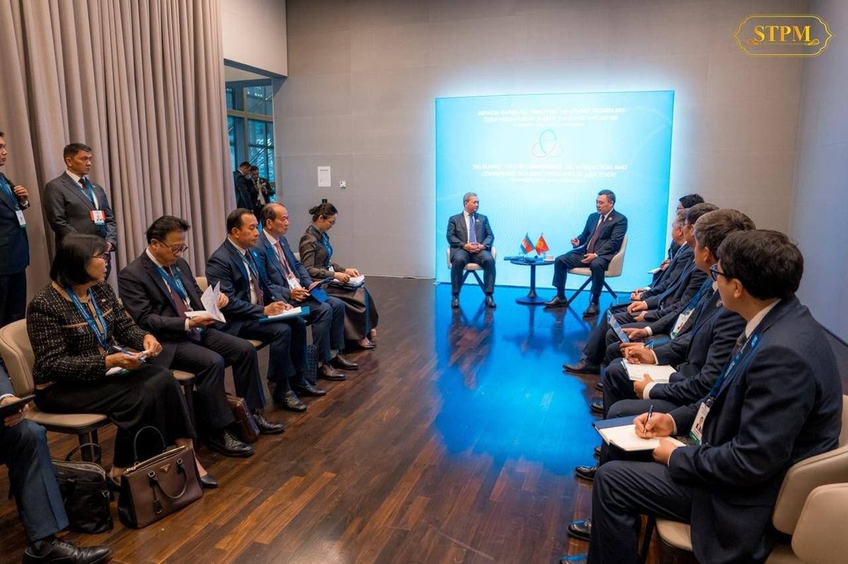 洪玛奈在阿塞拜疆会见吉尔吉斯斯坦总统 推进双边关系
