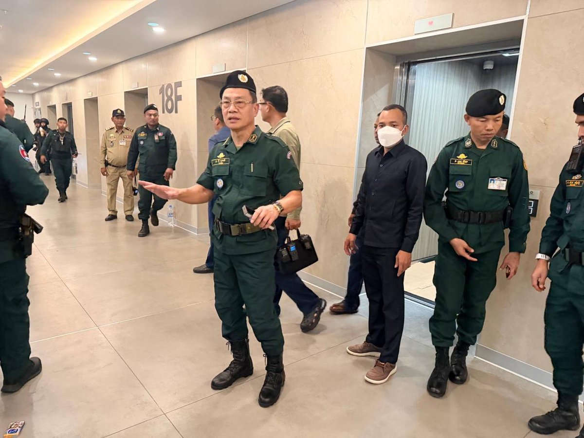 柬埔寨警方在波贝突袭一栋30层大楼,抓获587名电诈嫌疑人,