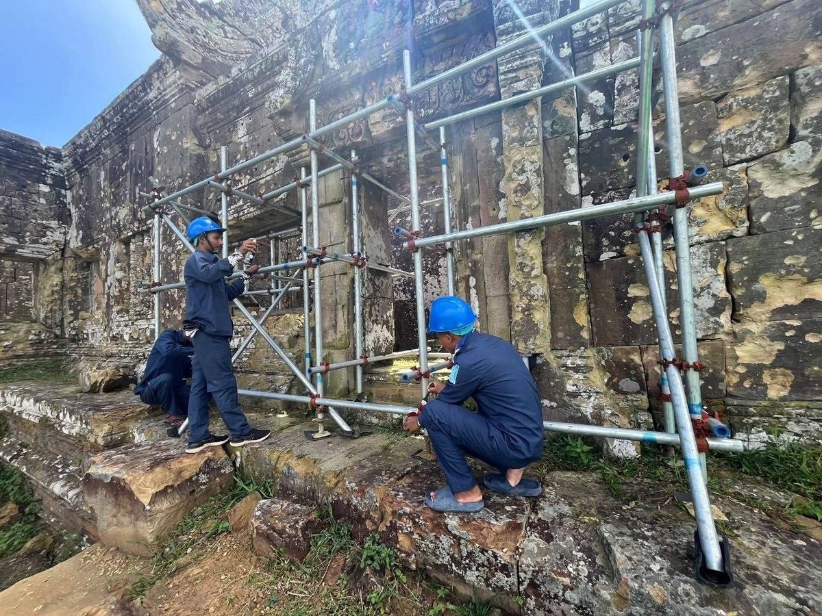 柏威夏寺启动第二阶段紧急加固工程 涉及29处地点