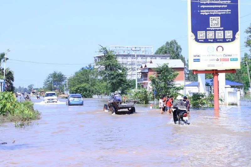班迭棉吉省268A公路因洪水暂停重型车辆通行