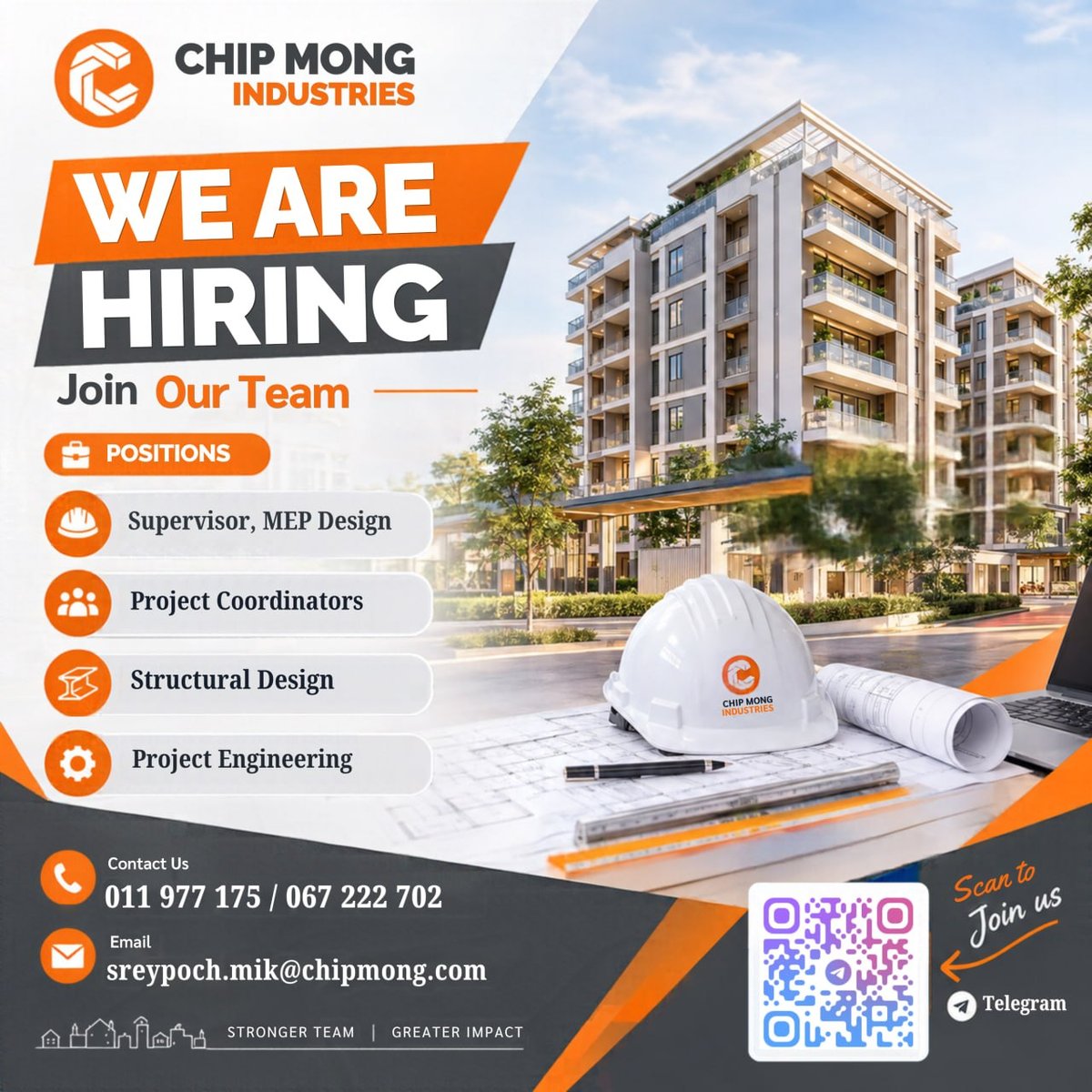 Chip Mong集团急招MEP设计主管及项目工程岗