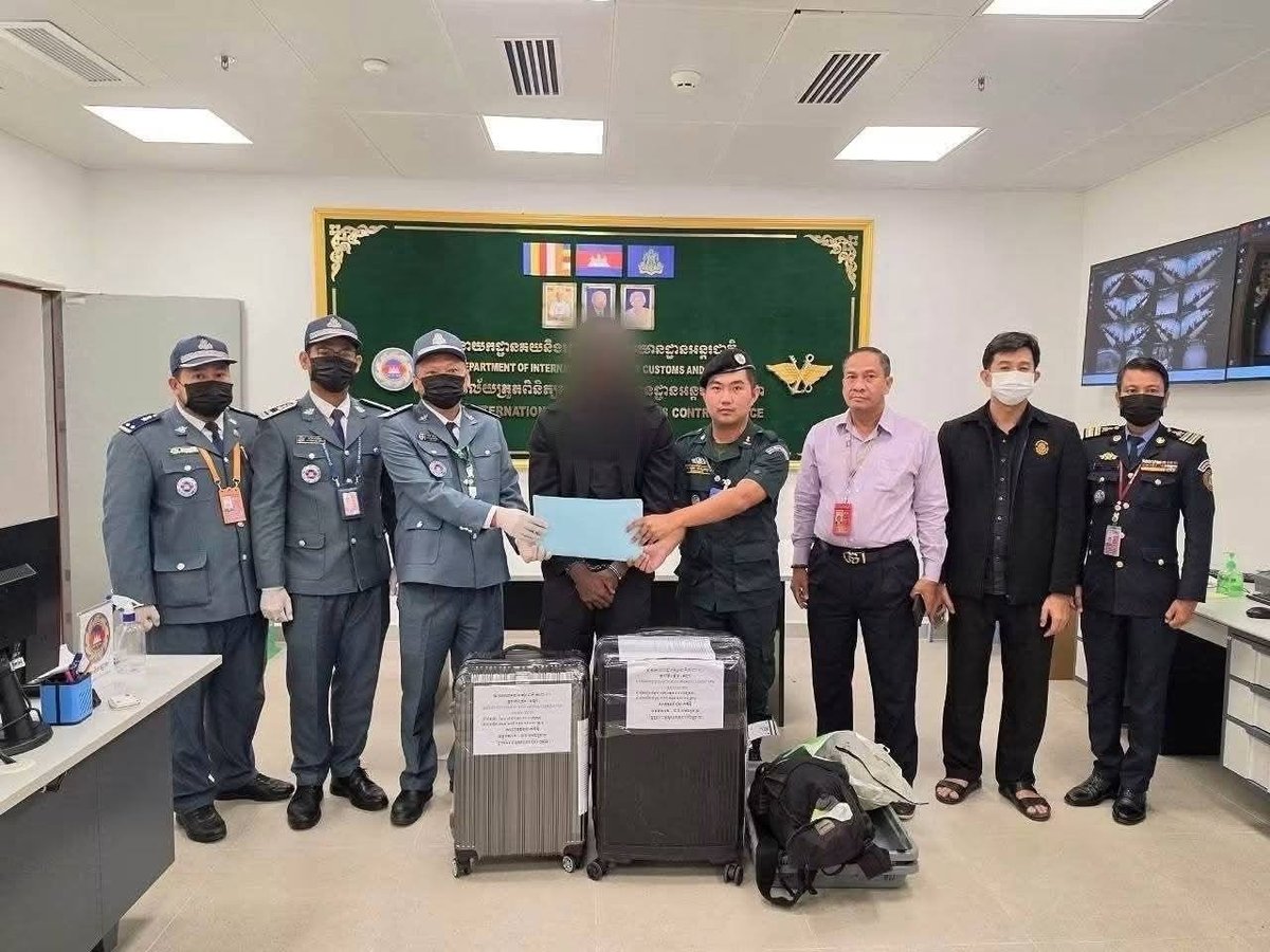 德崇国际机场查获50公斤大麻 藏匿于外籍旅客行李