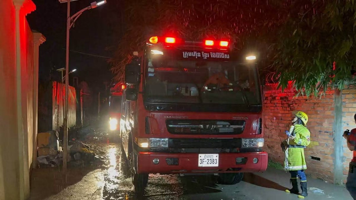 金边棉芷区发生火灾致3死3伤 疑为手工作坊起火