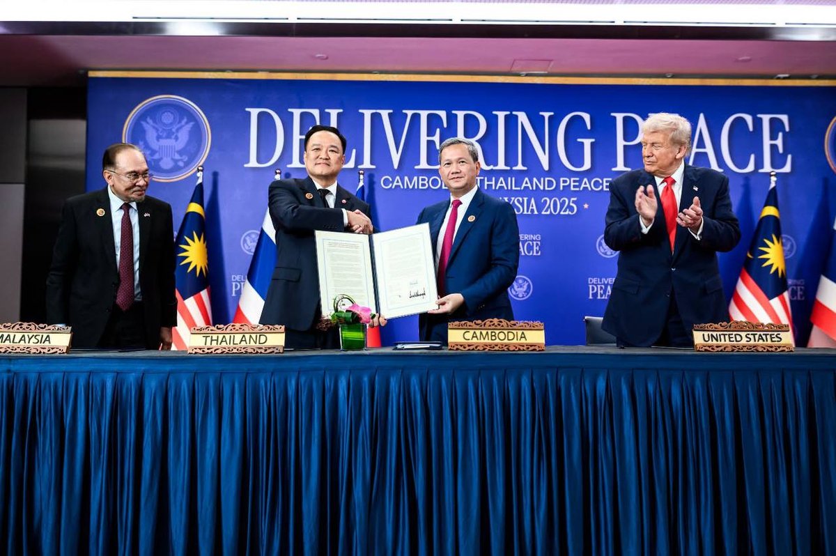 美国纪念柬泰和平协议签署一周年 重申支持和平