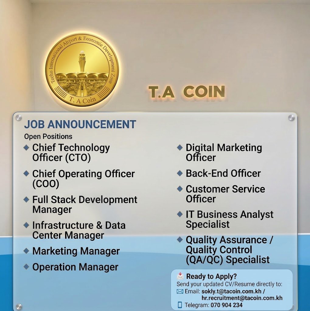 T.A COIN急招CTO及运营经理等多个管理岗位