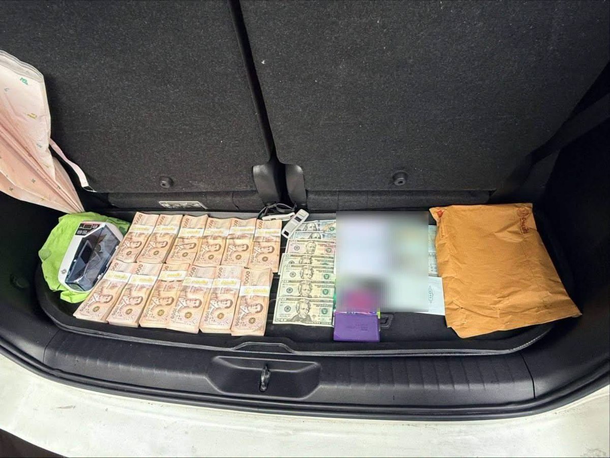 泰国警方拦截250万泰铢诈骗案 抓获两名取钱马仔