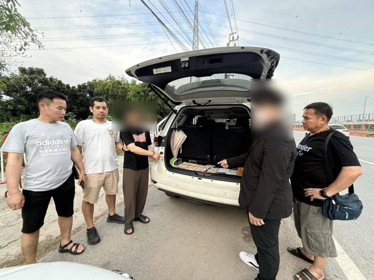 泰国警方拦截250万泰铢诈骗案 抓获两名取钱马仔