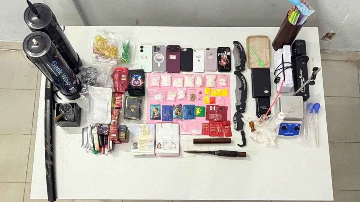 西港宪兵突袭出租屋 查获毒品并逮捕4名嫌疑人