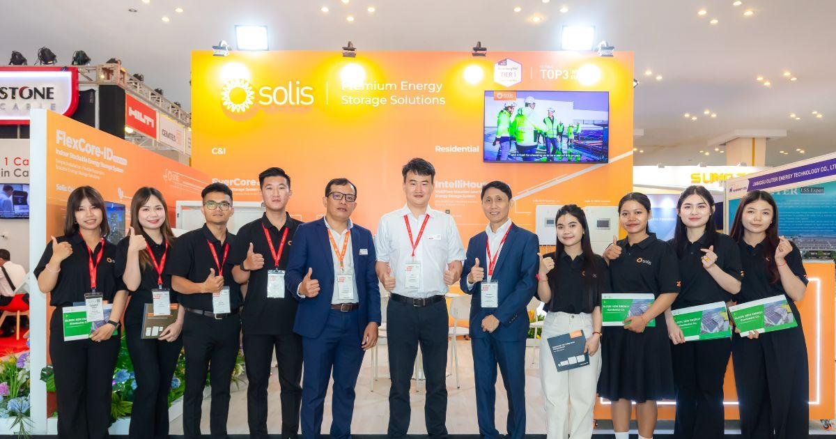 Solis在金边Cambuild 2026展示光储一体化方案