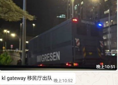吉隆坡夜场连续一月扫黄 深夜场子被查人员被带走