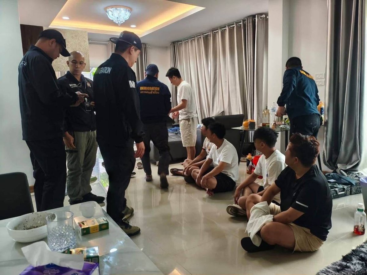 清迈豪宅抓获320万诈骗通缉犯 同屋4名中国人被查
