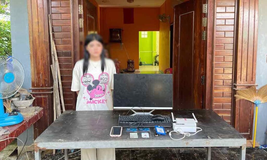 茶胶省警方破获网络诈骗及洗钱案 逮捕一名女性嫌犯