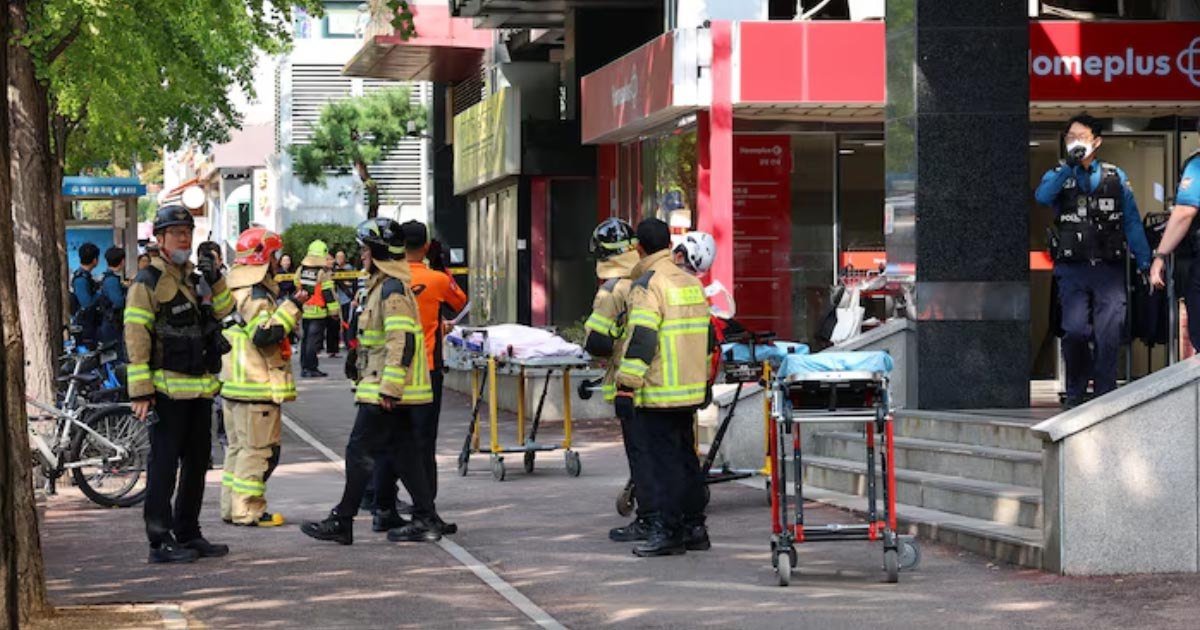 韩国仁川商场发生持刀伤人事件 致8人受伤