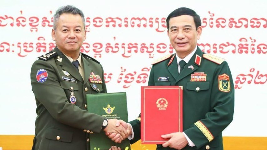 柬越国防部签署2027年合作计划 深化边境安全与军事交流
