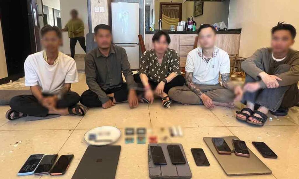 金边雷西郊区公寓发生暴力及毒品案 5名嫌犯被捕