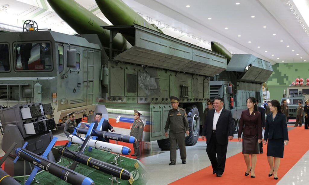 金正恩携家属出席国防博物馆开幕式 展示洲际导弹