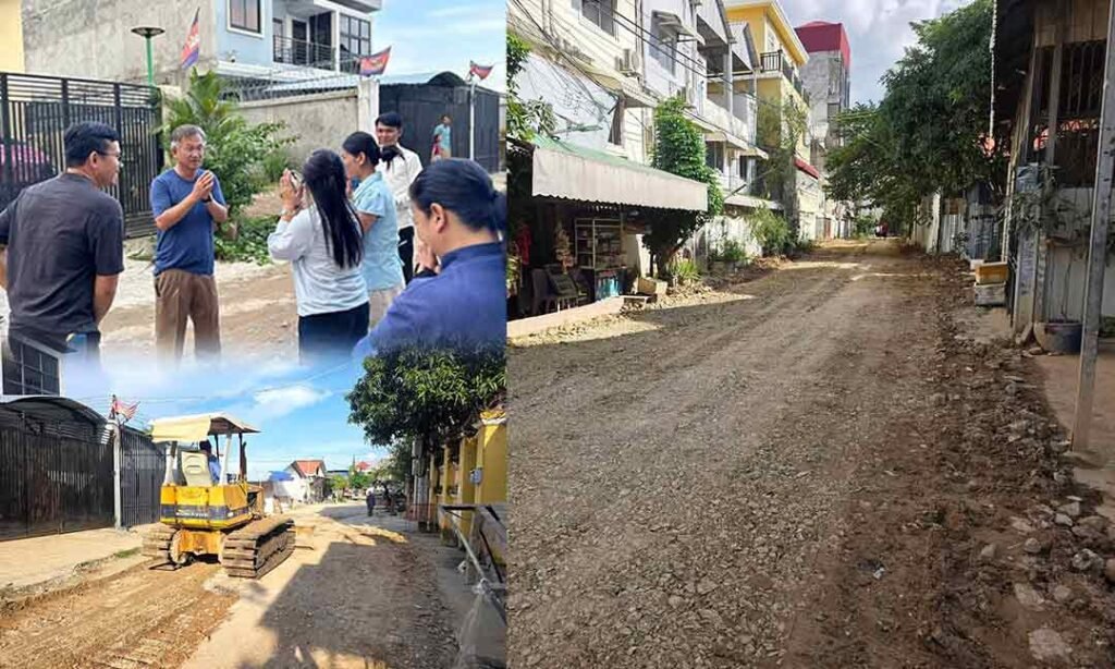 森速区修谷克良村道路 官员入户走访居民