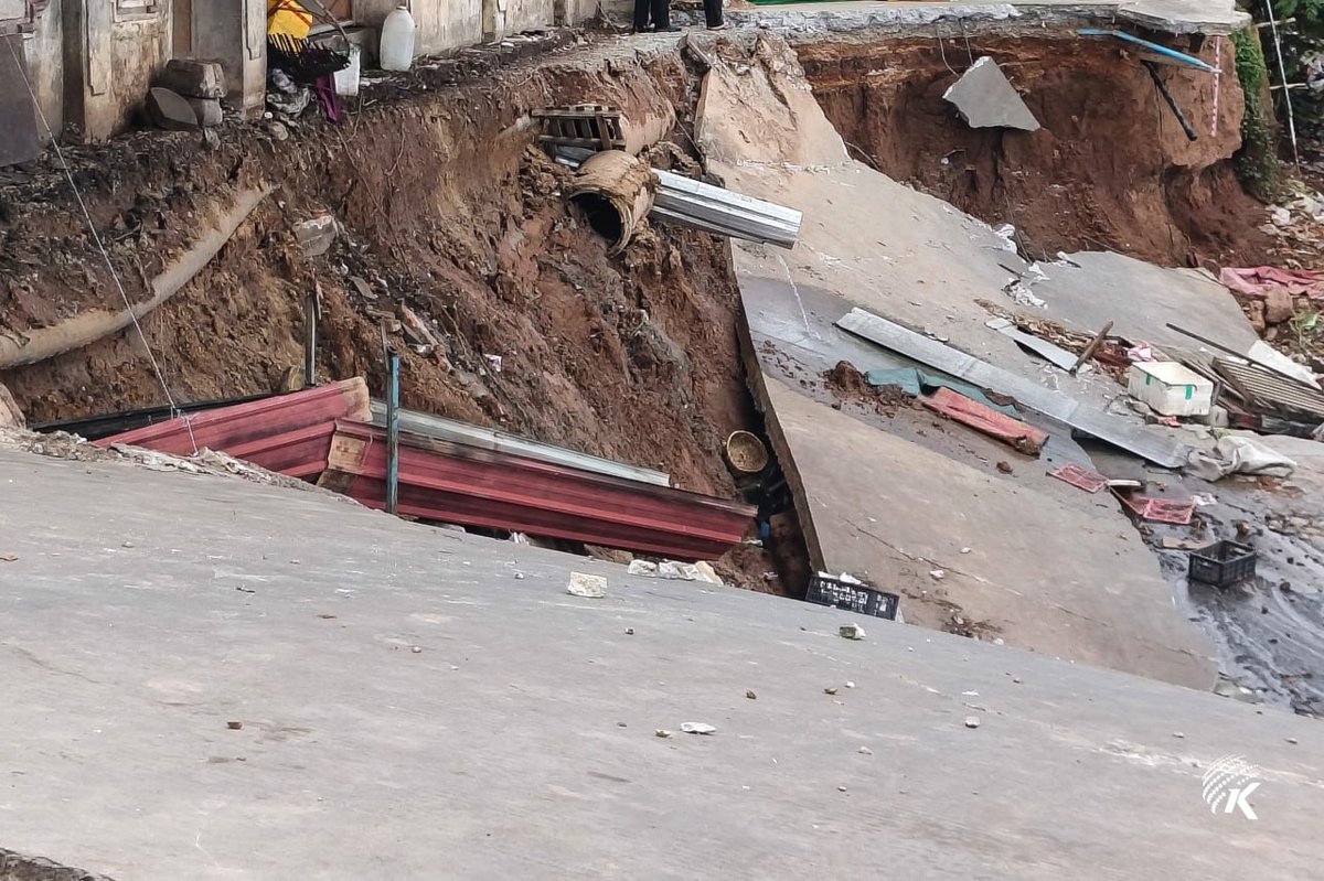 金边水净华区河岸道路发生坍塌,长30米宽6米,政府已承诺采取
