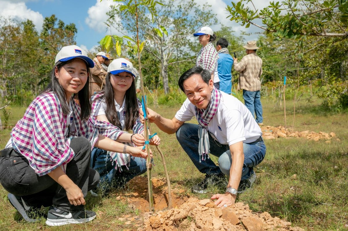 LOLC柬埔寨宗博保护区植树5500棵 提升森林覆盖