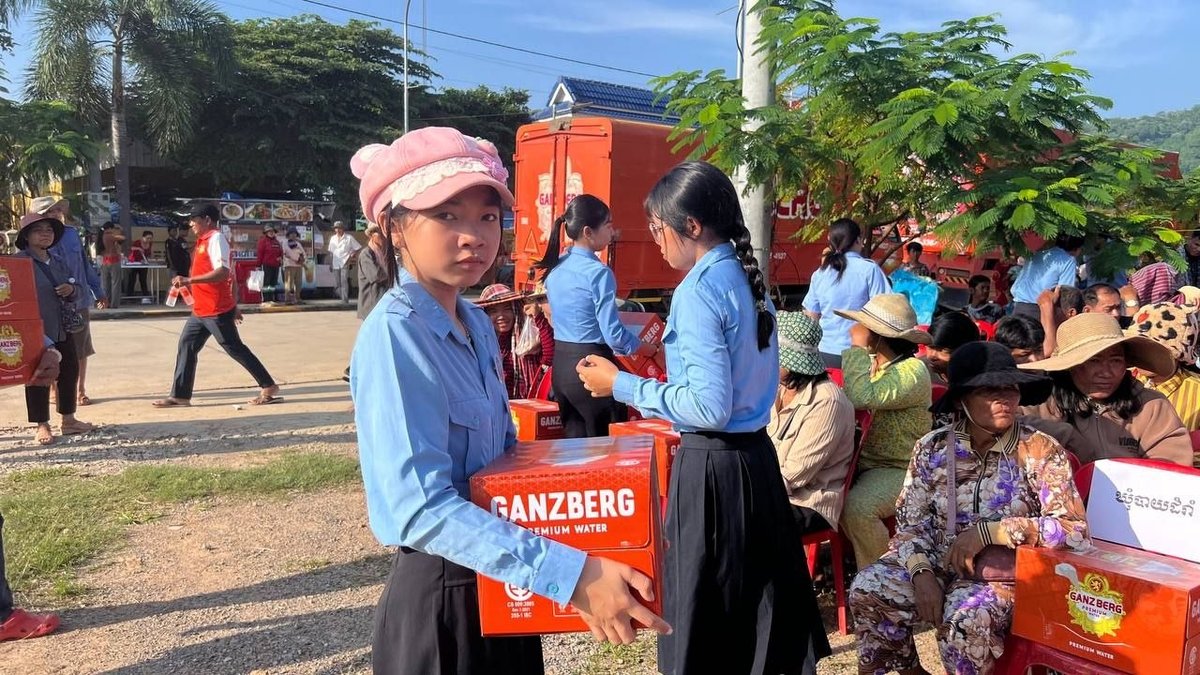 Ganzberg公司向巴南县受灾家庭捐赠物资