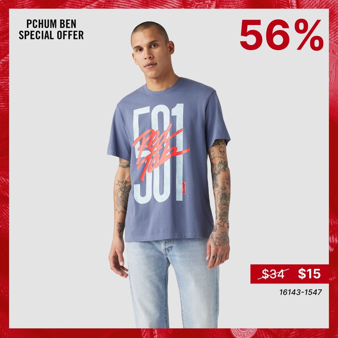Levi's亡人节大促 全场低至1折起