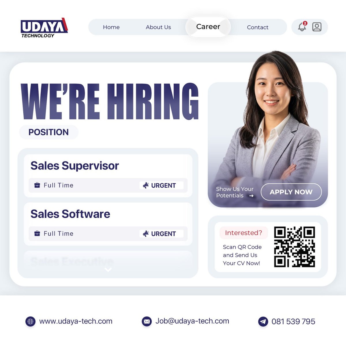 UDAYA Technology急招销售主管及软件销售