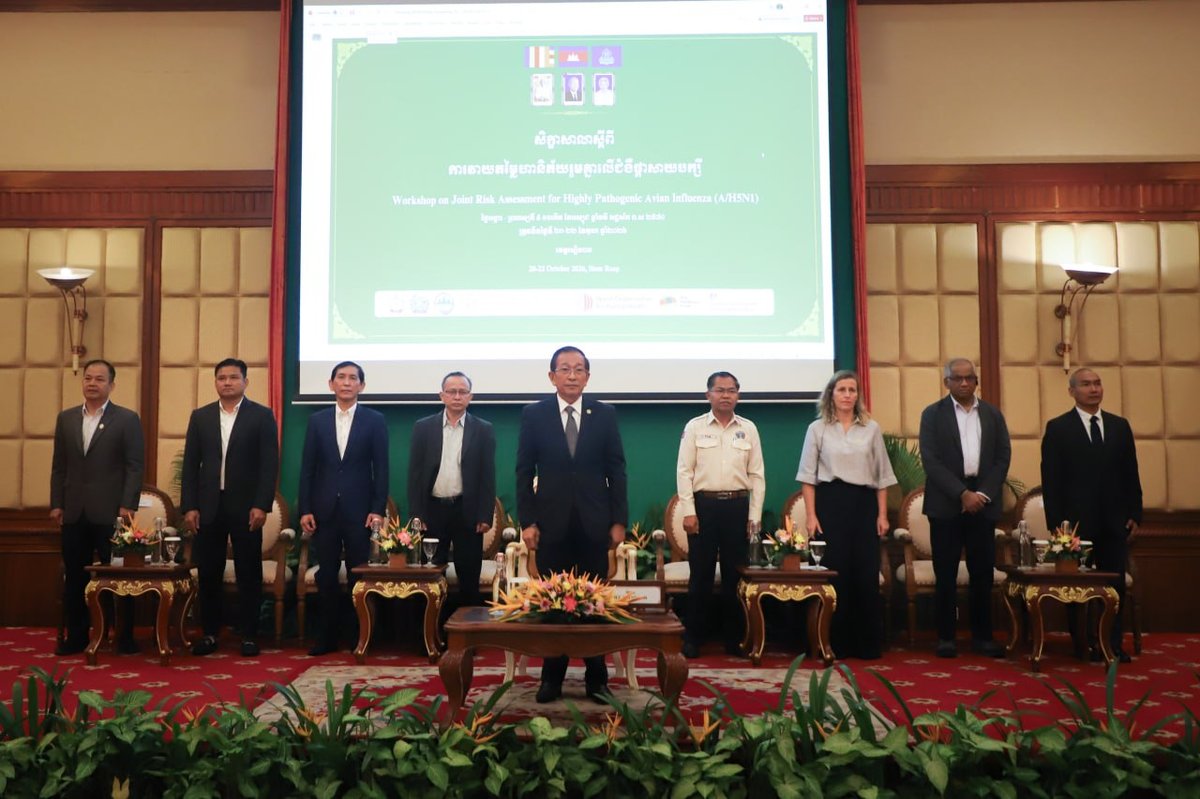 柬埔寨农业部在暹粒举办禽流感风险评估研讨会