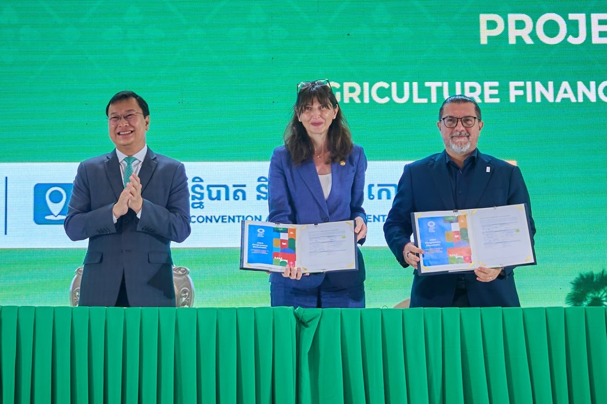 柬埔寨农业部签署AGRIFIN项目 助力现代农业社区发展