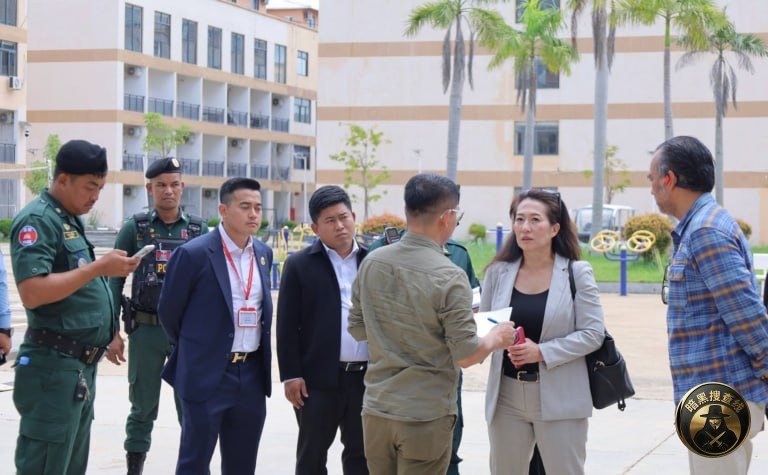 美国FBI工作组赴巴域市 实地检查已捣毁电诈窝点