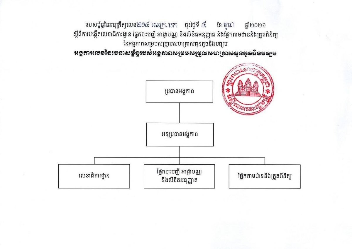 柬埔寨政府发布政令 优化中小企业注册与监管机制