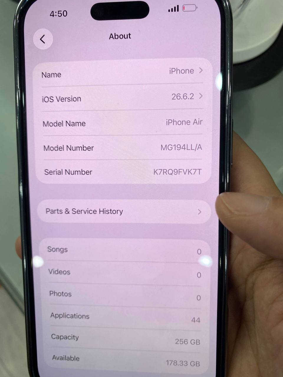 金边天艺酒店附近转让一台美版iPhone 17 Air,售价