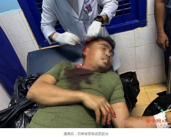 柏威夏省荔枝县宪兵司令占西在自家吊床休息时,遭同村男子持刀偷