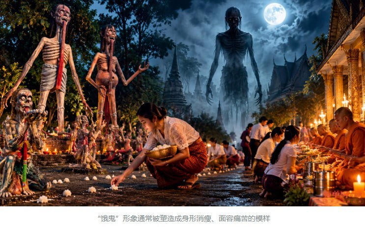 柬埔寨亡人节传统习俗 凌晨寺庙布施饭团祭祖