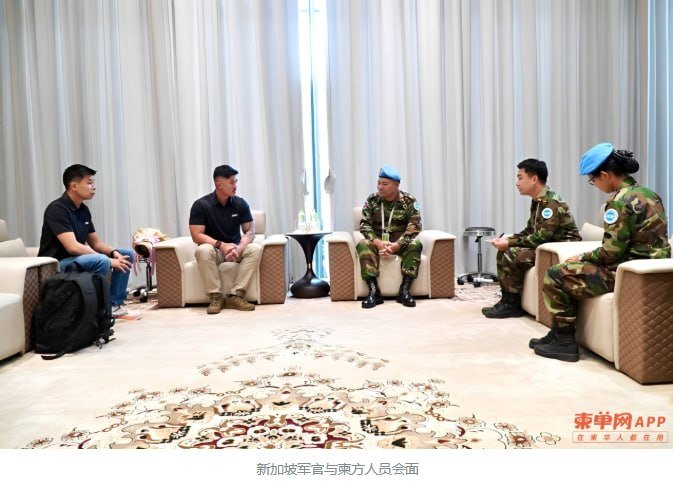 两名新加坡军官抵达暹粒,加入东盟观察团,参与柬泰边境停火监督