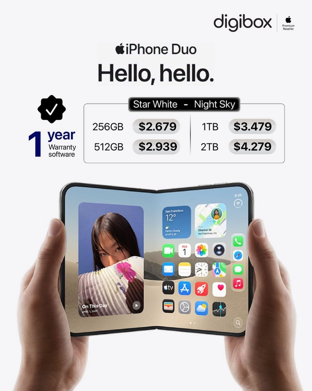 iPhone Duo折叠屏手机10月23日登陆柬埔寨 售价最