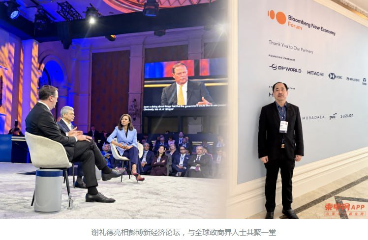 世桥集团董事长谢礼德出席彭博新经济论坛