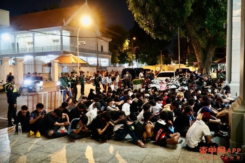 金边万谷湖深夜百人聚众滋事 宪兵介入处理