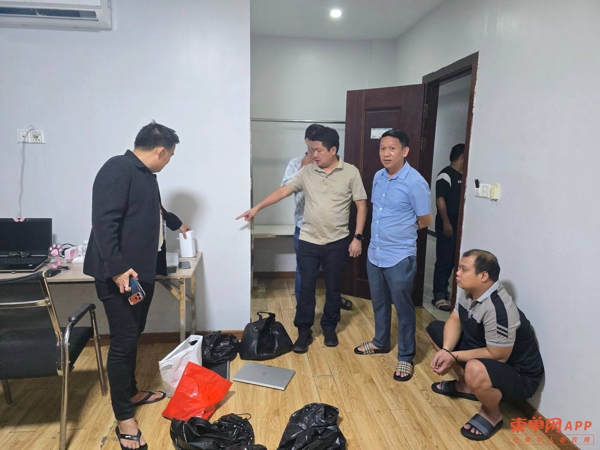 西港宪兵连查两处电诈窝点 抓获29人含1名中国主谋