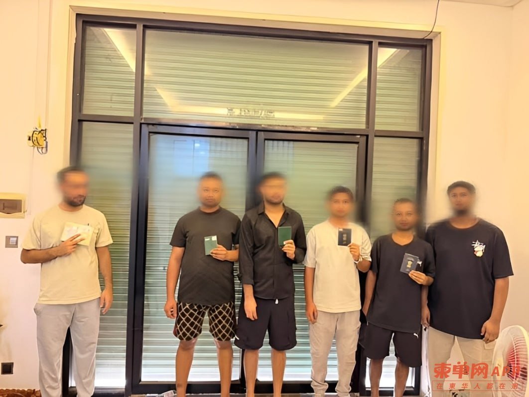 金边菩森芷排屋藏电诈窝点 6名印巴籍被捕