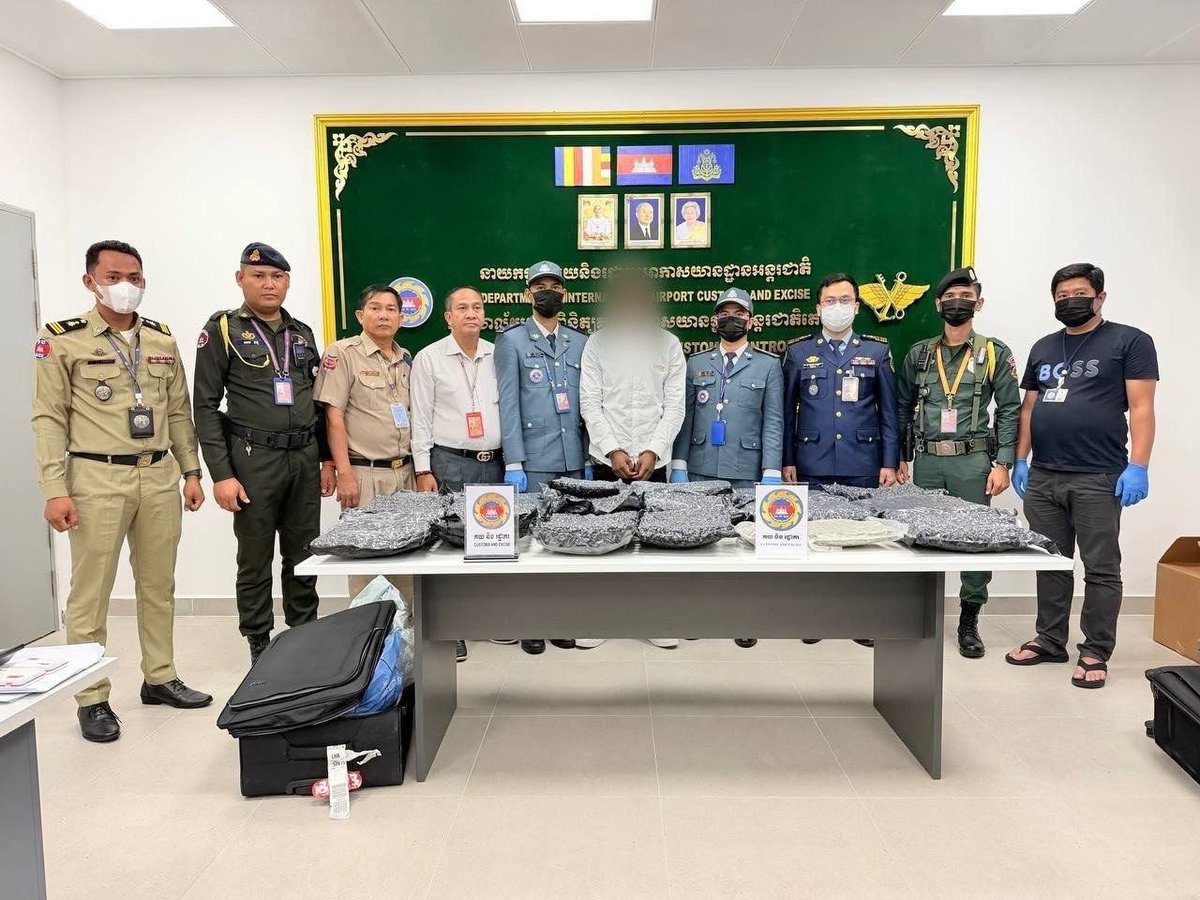 德崇国际机场查获33公斤大麻 1名外籍旅客被捕