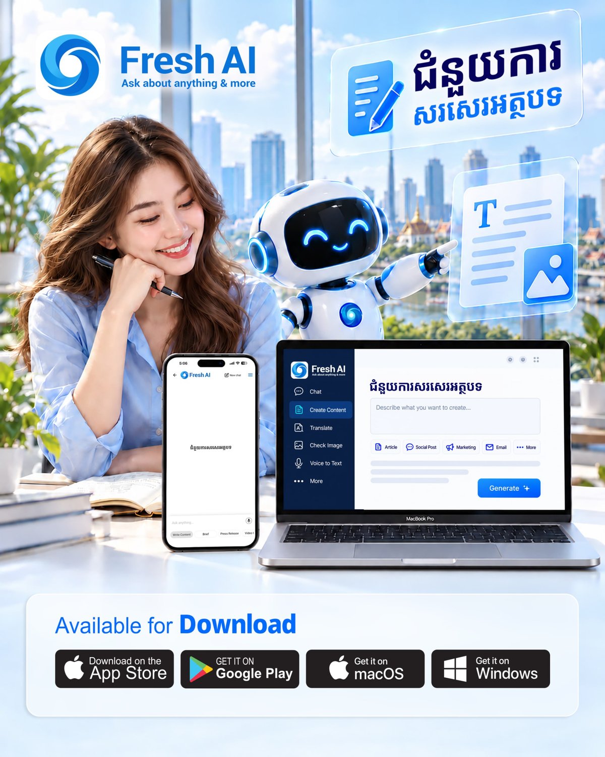 Fresh AI免费开放内容创作助手功能