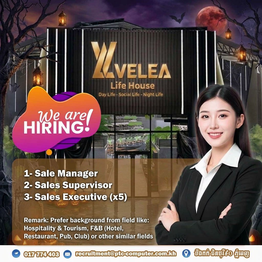 Velea Life House发布招聘启事,工作地点位于金
