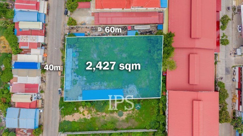 森速区Khmounh地段土地出售,面积2427平方米,硬产权