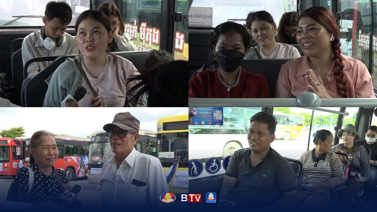 柬埔寨政府在亡人节期间提供免费公交服务