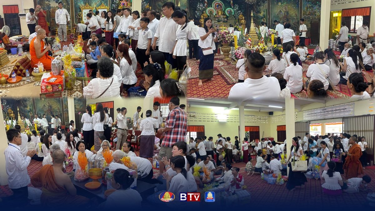 亡人节期间民众踊跃前往寺庙祭祖祈福